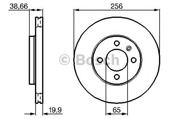 Disc frana VW POLO CLASSIC (6KV2) (1995 - 2006) BOSCH 0 986 478 308 piesa NOUA