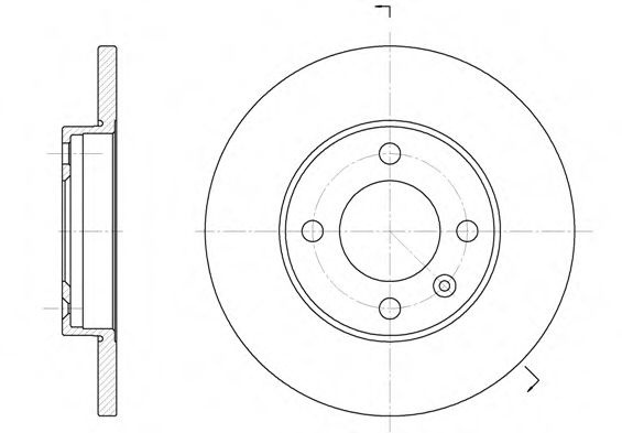 Disc frana VW POLO Variant (6KV5) (1997 - 2001) REMSA 6088.01 piesa NOUA