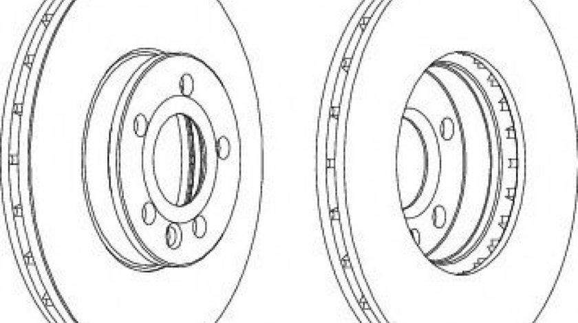 Disc frana VW SHARAN (7M8, 7M9, 7M6) (1995 - 2010) FERODO DDF1559C piesa NOUA