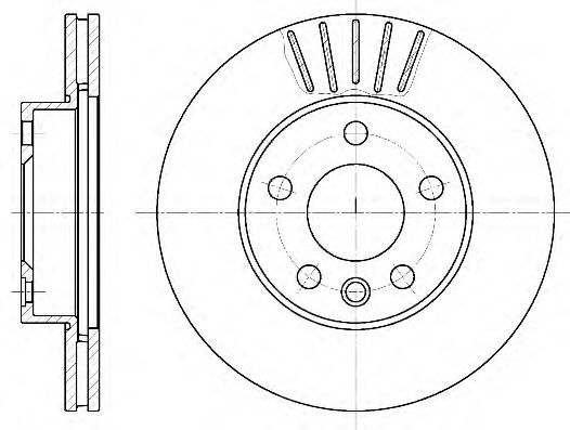 Disc frana VW SHARAN (7M8, 7M9, 7M6) (1995 - 2010) REMSA 6551.10 piesa NOUA