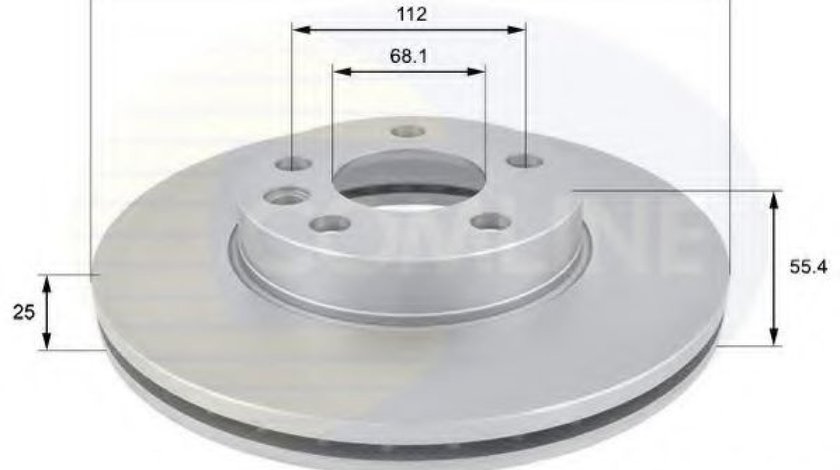 Disc frana VW SHARAN (7M8, 7M9, 7M6) (1995 - 2010) COMLINE ADC1418V piesa NOUA