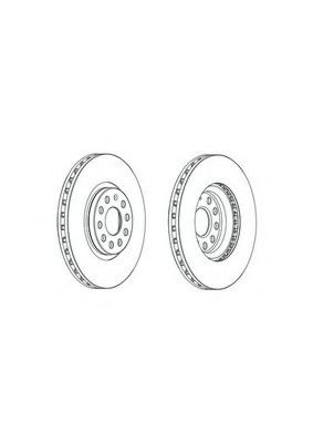 Disc frana VW SHARAN (7N1, 7N2) (2010 - 2016) FERODO DDF2016C-1 piesa NOUA