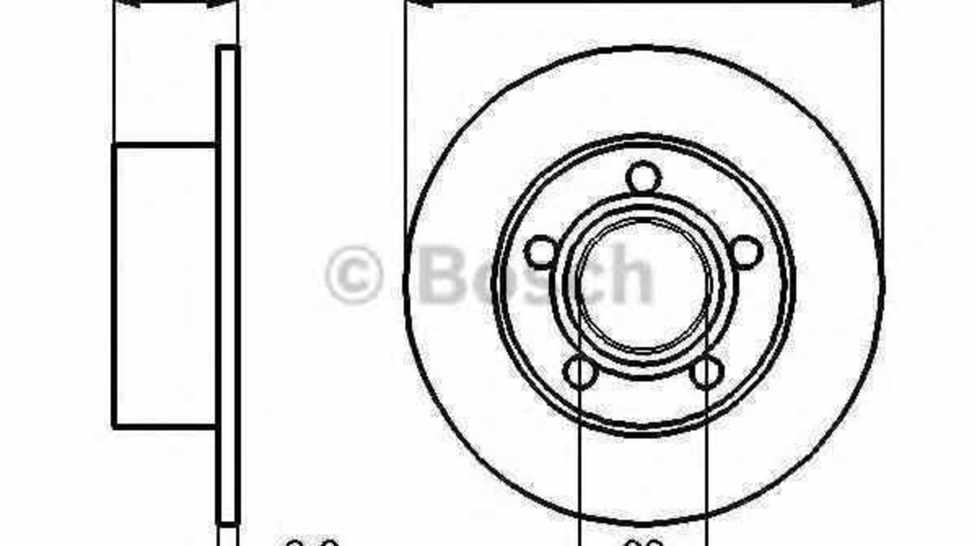 Disc frana VW SVW PASSAT limuzina B5 BOSCH 0 986 478 132