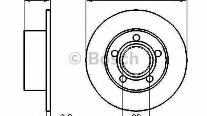 Disc frana VW SVW PASSAT limuzina B5 BOSCH 0 986 478 132