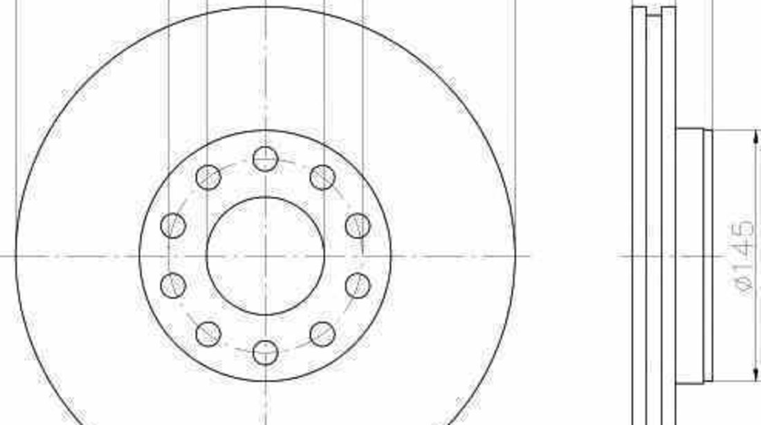 Disc frana VW SVW PASSAT LINGYU limuzina B5 TEXTAR 92121003