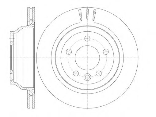 Disc frana VW TOUAREG (7LA, 7L6, 7L7) (2002 - 2010) REMSA 61160.10 piesa NOUA