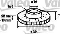 Disc frana VW TOUAREG (7LA, 7L6, 7L7) (2002 - 2010...