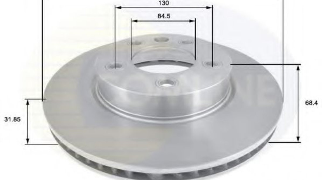 Disc frana VW TOUAREG (7LA, 7L6, 7L7) (2002 - 2010) COMLINE ADC1475V piesa NOUA