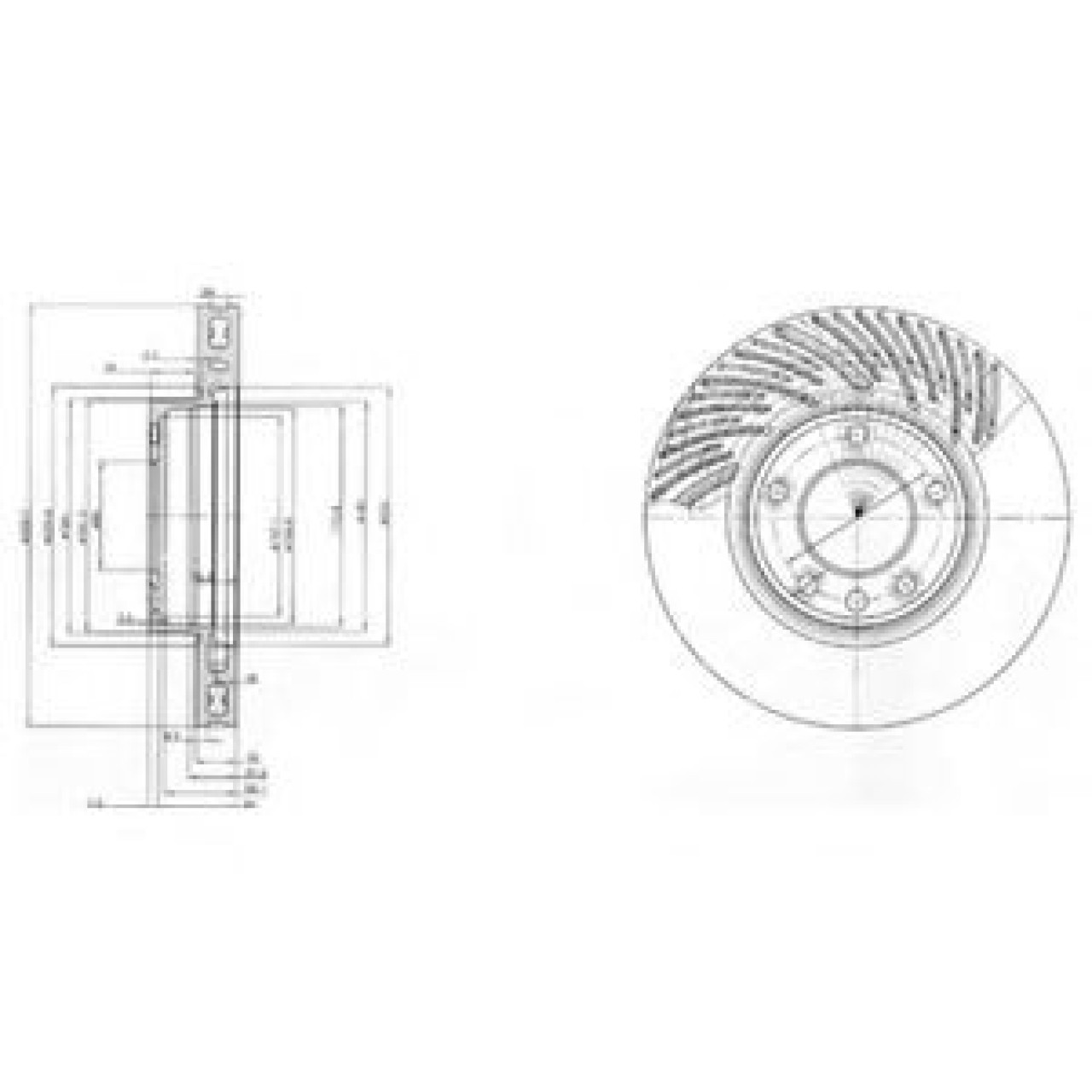 Disc frana VW TOUAREG (7LA, 7L6, 7L7) (2002 - 2010) DELPHI BG9773 piesa NOUA