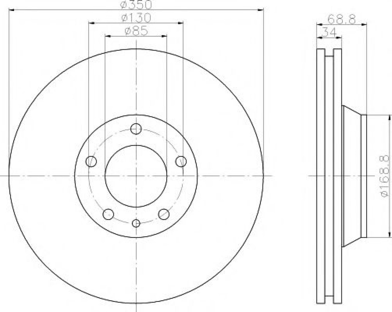 Disc frana VW TOUAREG (7LA, 7L6, 7L7) (2002 - 2010) TEXTAR 92121705 piesa NOUA
