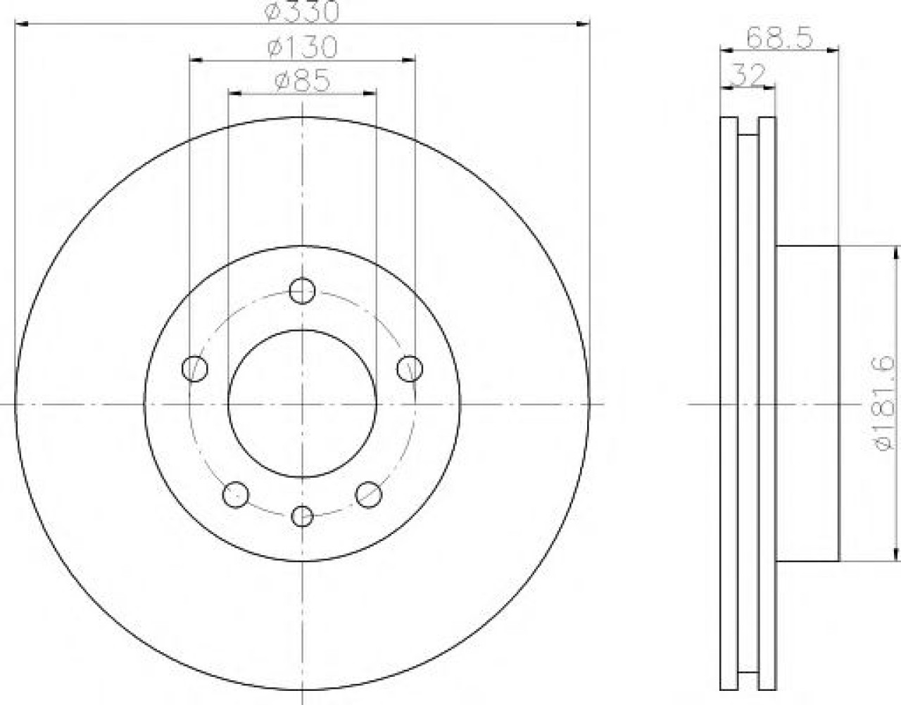 Disc frana VW TOUAREG (7LA, 7L6, 7L7) (2002 - 2010) TEXTAR 92121605 piesa NOUA