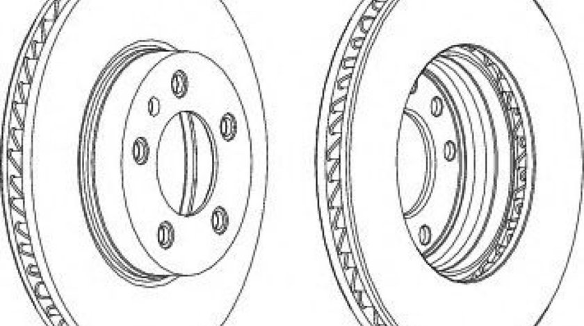 Disc frana VW TOUAREG (7LA, 7L6, 7L7) (2002 - 2010) FERODO DDF1591LC-1 piesa NOUA