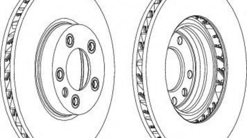 Disc frana VW TOUAREG (7P5) (2010 - 2016) FERODO DDF1591RC-1 piesa NOUA