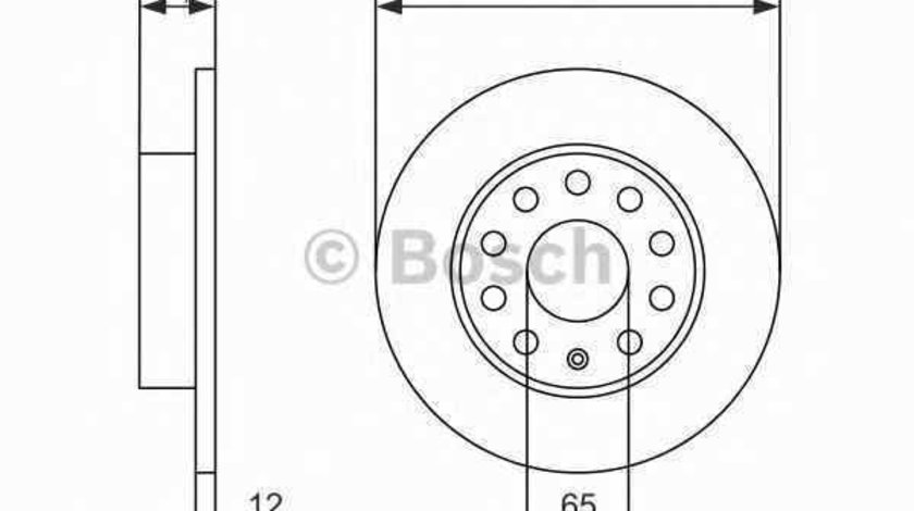 Disc frana VW TOURAN 1T1 1T2 BOSCH 0 986 479 B78