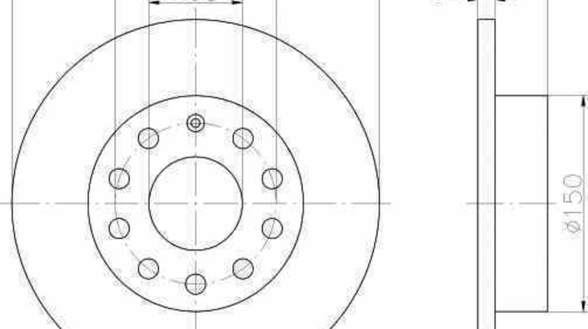 Disc frana VW TOURAN 1T1 1T2 TEXTAR 92121103