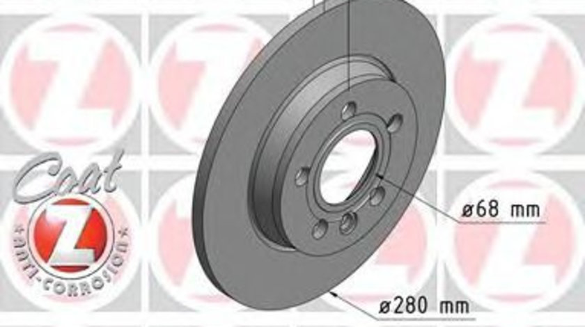 Disc frana VW TRANSPORTER IV bus (70XB, 70XC, 7DB, 7DW, 7DK) (1990 - 2003) ZIMMERMANN 600.3213.20 piesa NOUA