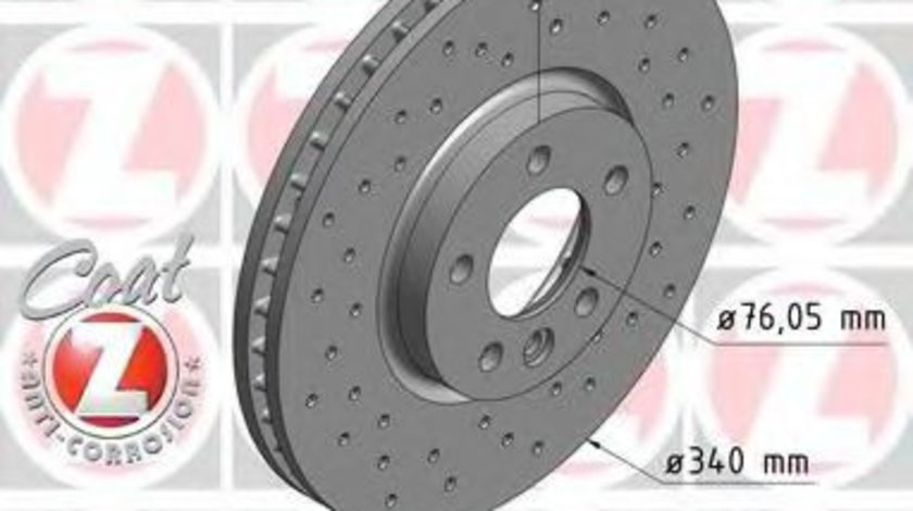 Disc frana VW TRANSPORTER V caroserie (7HA, 7HH, 7EA, 7EH) (2003 - 2016) ZIMMERMANN 600.3249.52 piesa NOUA