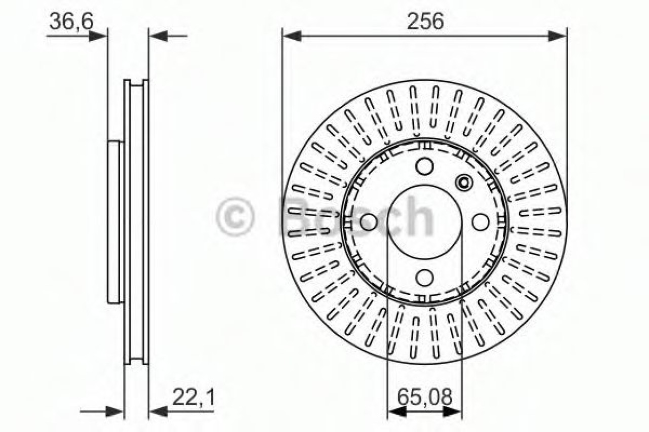 Disc frana VW UP (2011 - 2016) BOSCH 0 986 479 776 piesa NOUA