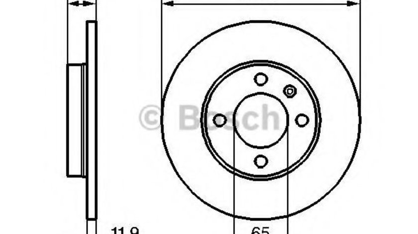 Disc frana VW VENTO (1H2) (1991 - 1998) BOSCH 0 986 478 011 piesa NOUA