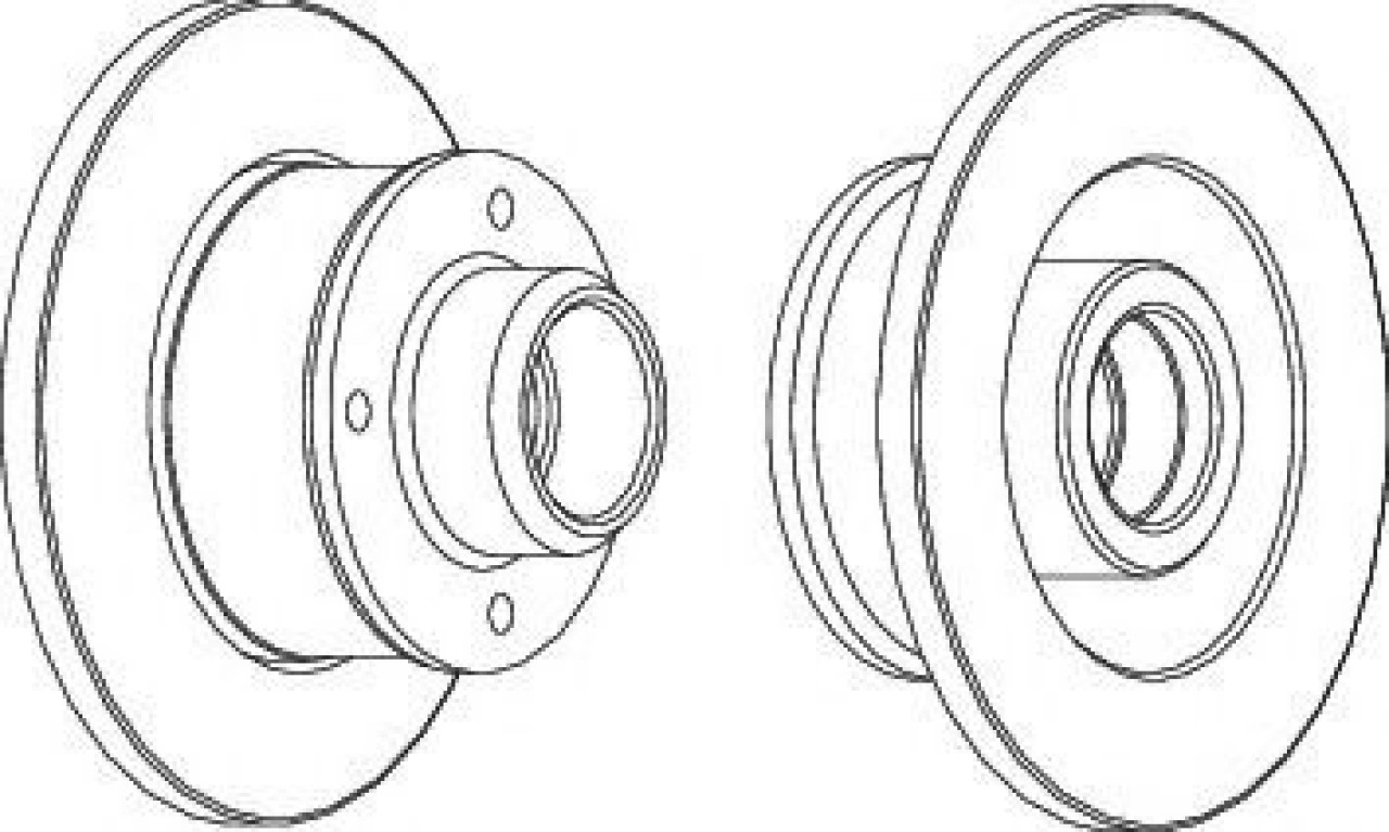Disc frana VW VENTO (1H2) (1991 - 1998) FERODO DDF137C-1 piesa NOUA