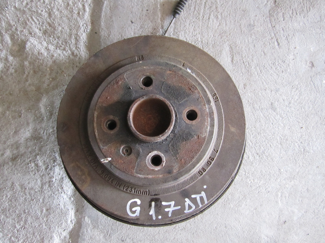 discuri frana spate opel astra g