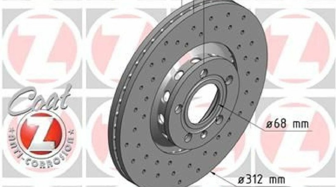 Discuri frana Zimmermann Audi Seat Skoda 100.1242.52