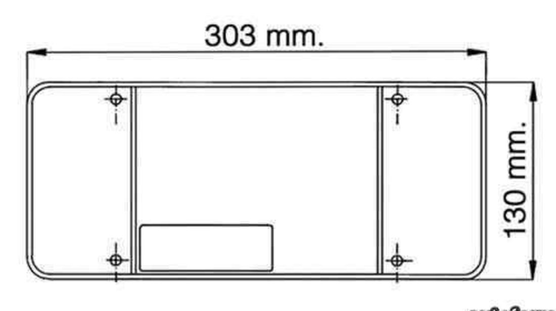 Dispersor, lampa spate IVECO DAILY III platou / sasiu EUROLITES LEART 37.082.028