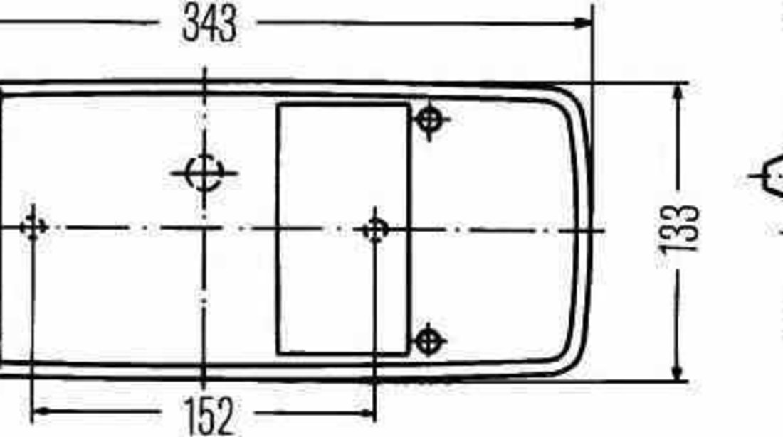 Dispersor lampa spate Producator HELLA 9EL 122 772-001