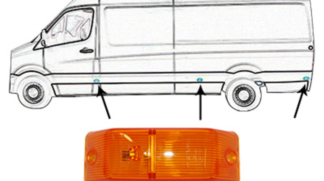 Dispersor Semnalizare Laterala Am Mercedes-Benz Sprinter 2 2006→ A0018205021