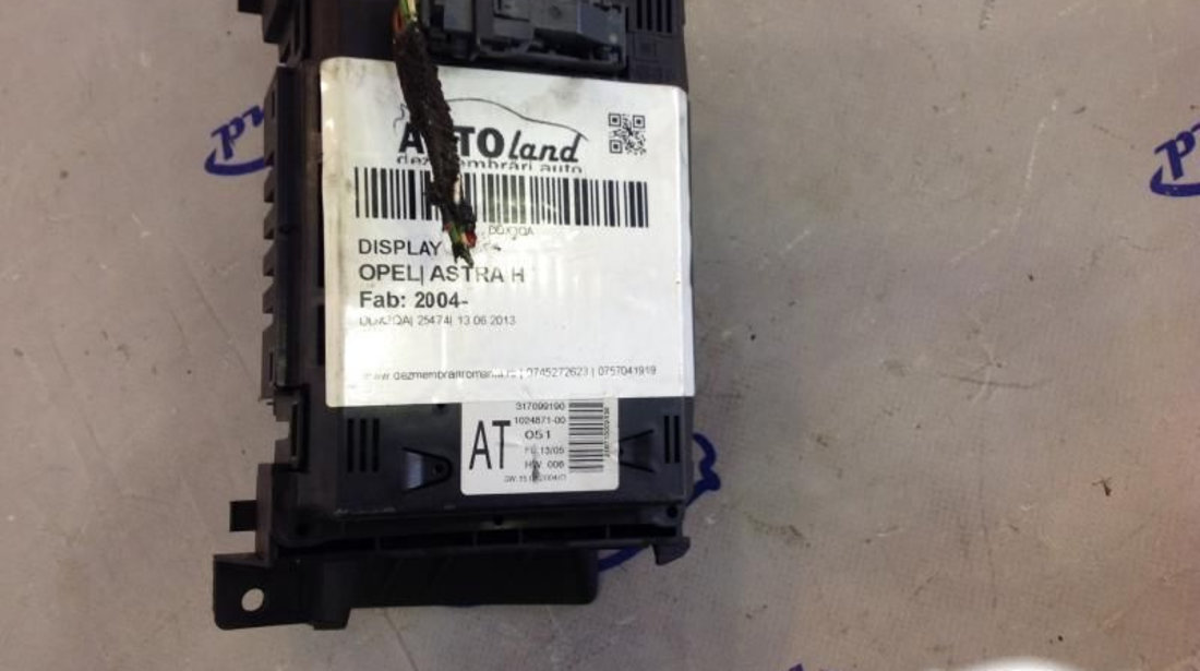 Display 317099190 Opel ASTRA H 2004