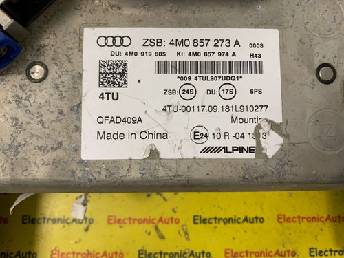 Display Audi Q7, 4M0857273A, 4M0919605, 4M0857974A,