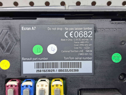 Display bord Renault Megane 3 (B95) [Fabr 2008-2016] 259152392R