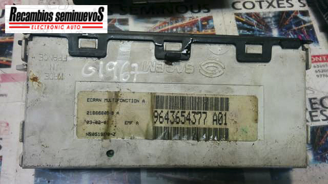 Display CITROEN XSARA 96 436 543 77 / 964365437796 436 543 77 / 9643654377