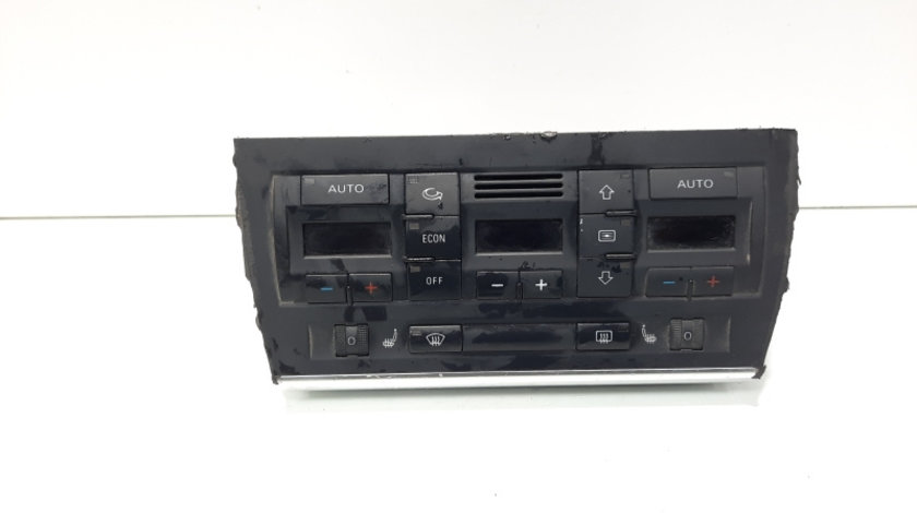 Display climatronic cu incalzire in scaun, cod 8E0820043BK, Audi A4 (8EC, B7) (idi:600200)