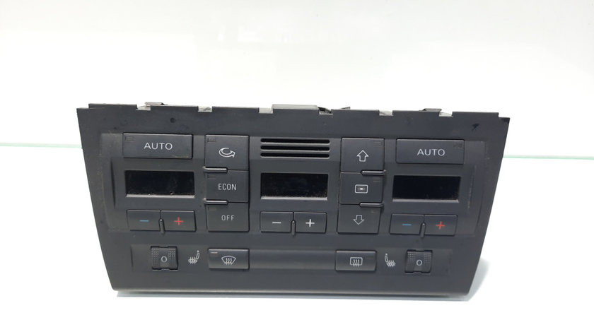 Display climatronic cu incalzire in scaune, Audi A4 Avant (8ED, B7) [Fabr 2004-2008] 2.0 tdi, BPW, 8E0820043BM (id:450378)