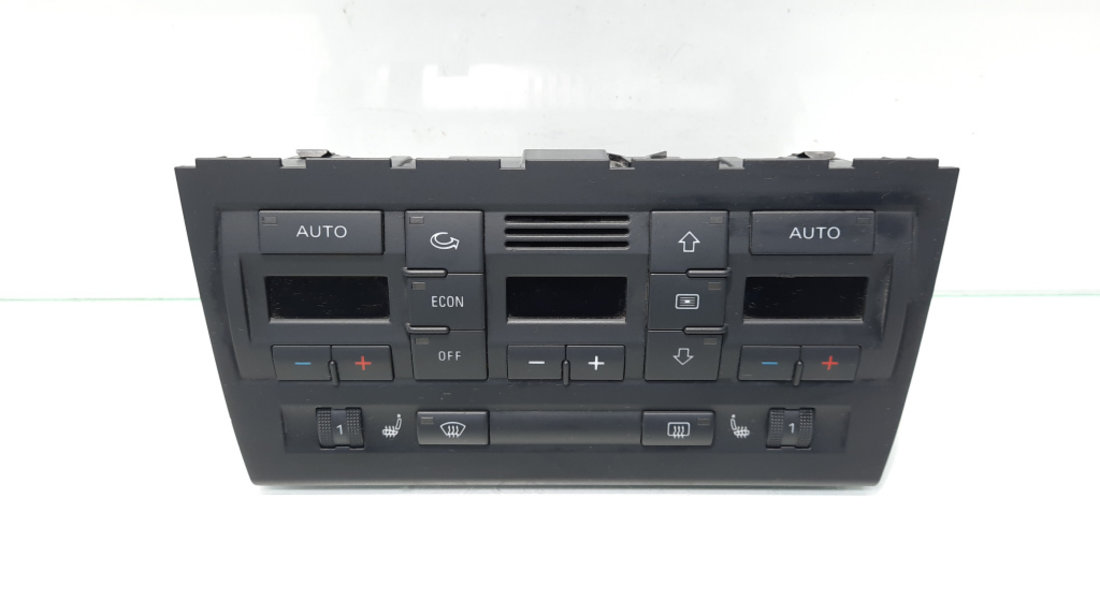 Display climatronic cu incalzire in scaune, cod 8E0820043BM, Audi A4 Avant (8ED, B7) (idi:469591)