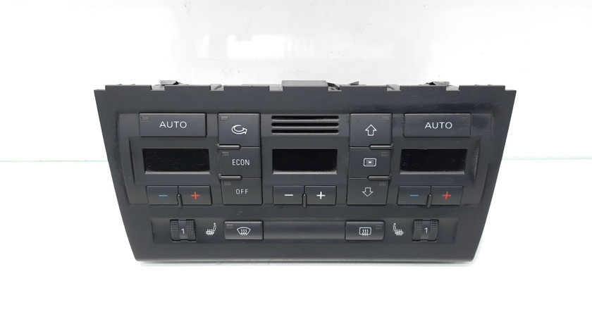 Display climatronic cu incalzire in scaune, cod 8E0820043BM, Audi A4 Avant (8E5, B6) (idi:469591)