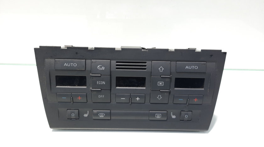 Display climatronic cu incalzire in scaune, cod 8E0820043BM, Audi A4 Avant (8E5, B6) (idi:450378)