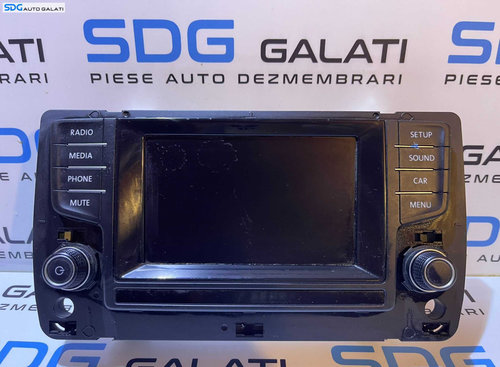 Display Ecran Tactil Touchscreen Radio CD Player Navigatie GPS Volkswagen Golf 7 2013 - 2017 Cod 5G0...