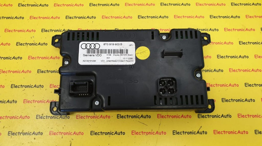 Display MMI Audi A4 (8K2 B8) 2.0TDi, 8T0919603B, SIEMENS VDO