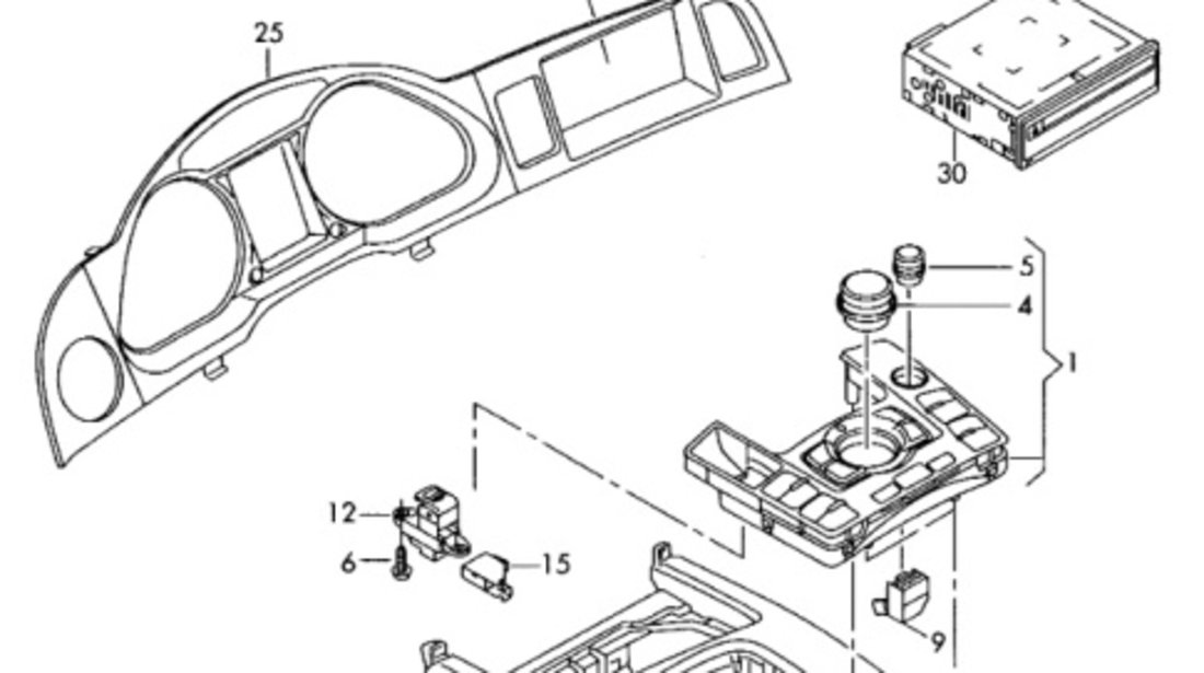 Display MMIAudi A6 4F C6 3.0 TDI BMK OEM 4F0919603