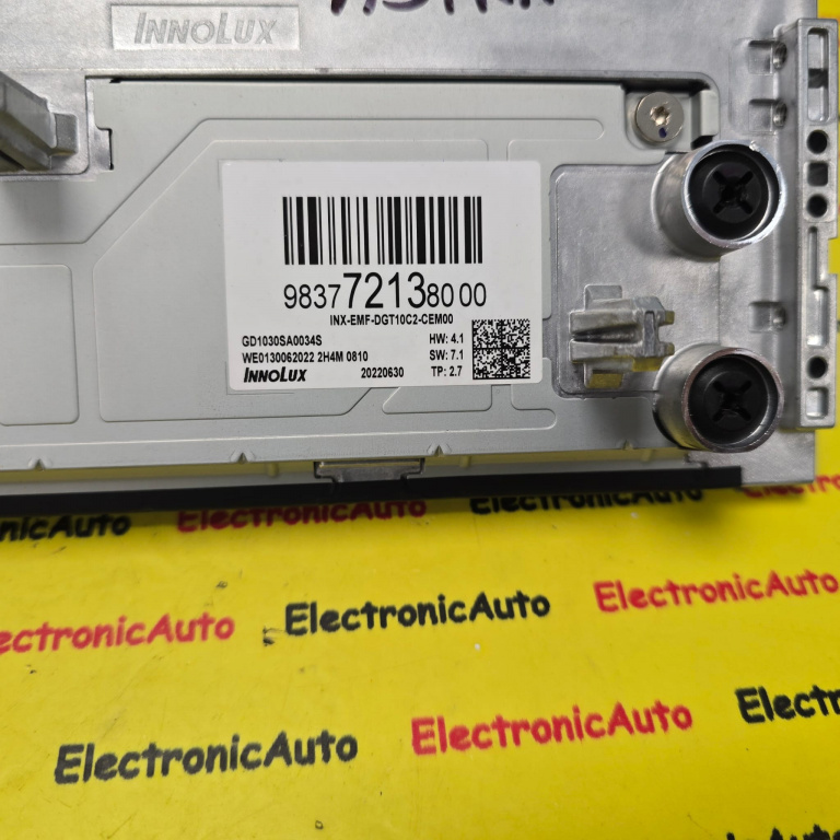 Display monitor Touch screen Opel Grandland, ASTRA, MOKKA, 9837721380,