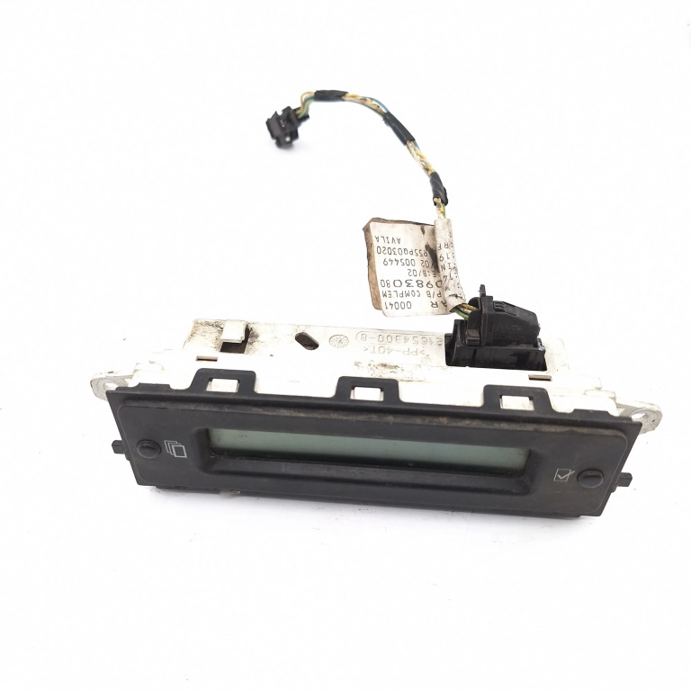 Display Multifunctional / Afisaj Central / Ecran Bord Citroen Berlingo (Mf) 1996 > 21654300-8, 216543008, 859P003020, 02 005449, 02005449, 0983030, 00041, 21654300 Vdo Siemens / Sagem
