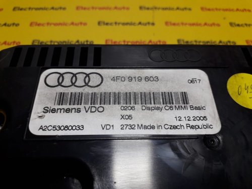 Display navigatie Audi A6 4F C6 4F0919603, A2C53080033