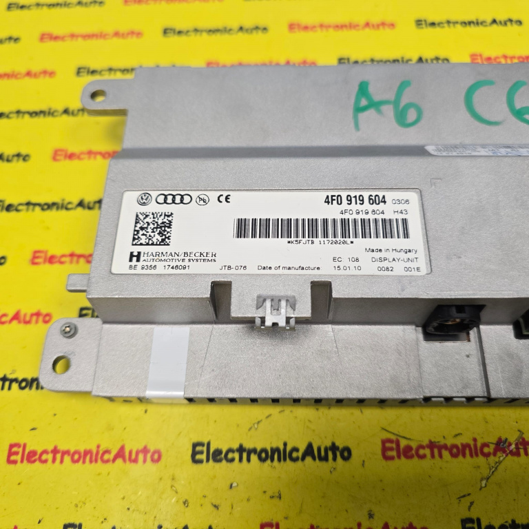 Display, Navigatie AUDI A6 C6, Q7, 4F0909604,