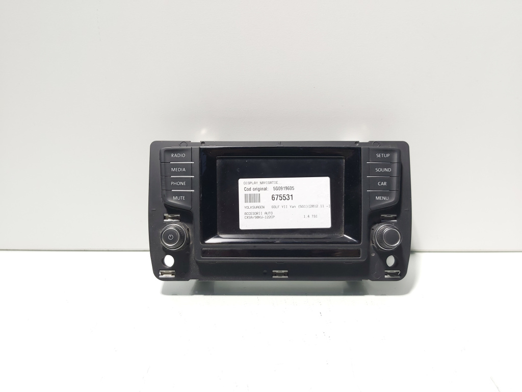 Display navigatie, cod 5G0919605, Vw Golf 7 Sportsvan (AM1, AN1) (id:675531)
