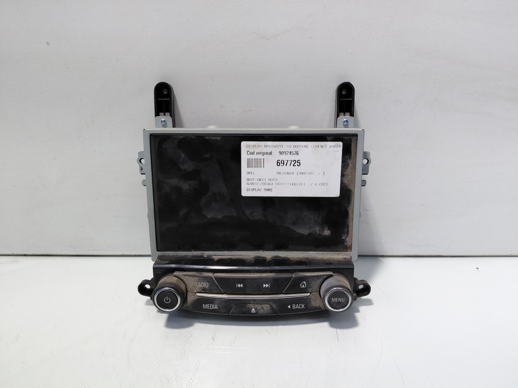 Display navigatie cu butoane si comenzi radio, cod 90924576, Opel Insignia A (id:697725)
