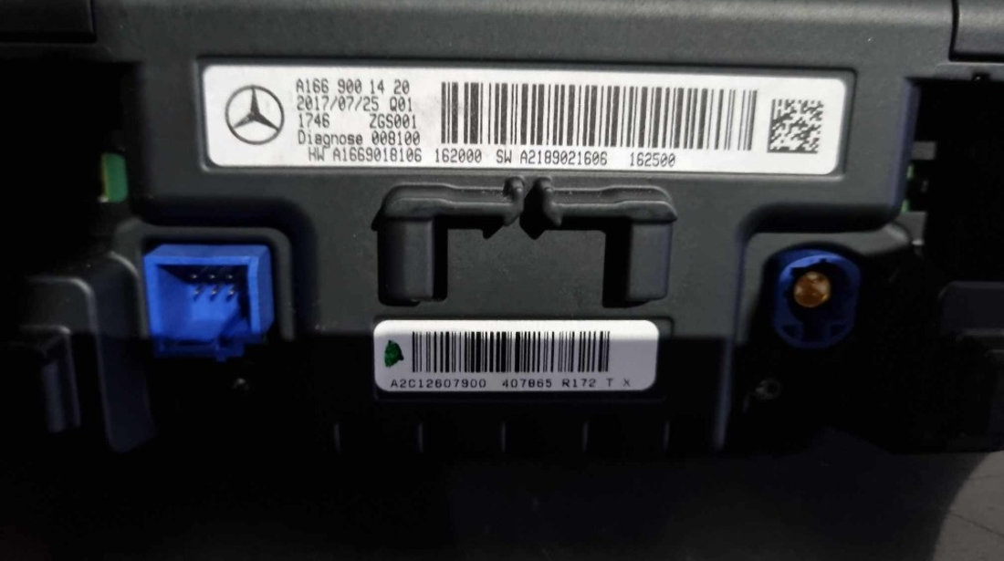 Display navigatie Mercedes-Benz A-Class (W176 Facelift) cod A1669001420