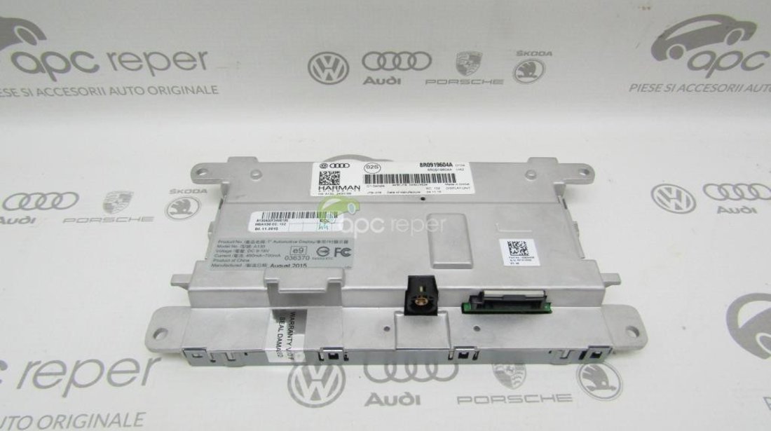 Display Navigatie MMI HIGH - 7'' Audi A5 8T / A4 B8 8K / Q5 8R / Q7 4L Facelift - Cod: 8R0919604A