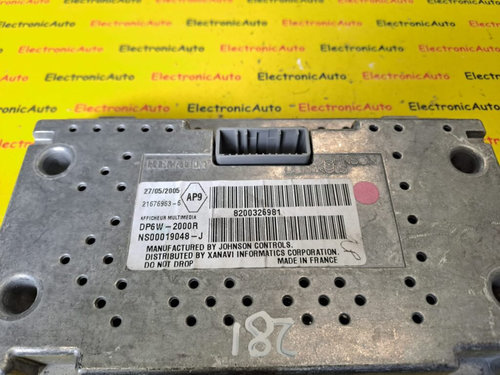 Display Navigatie pentru Renault Laguna 2, 8200326981, 216769636,